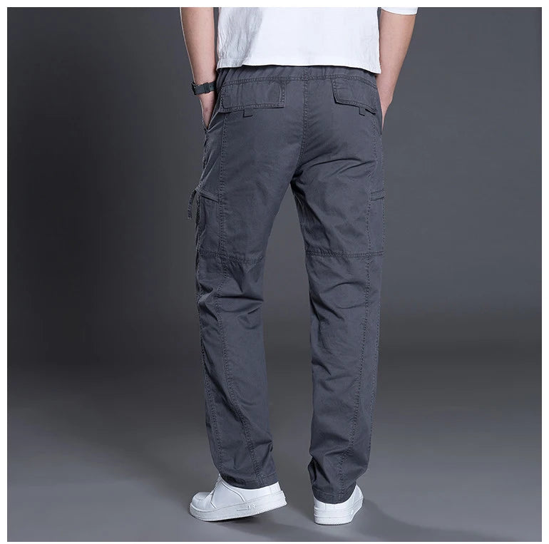 Herren Hosen 2025 - Summer Autumn Fashion Cotton Long Pants Straight Joggers Plus Size