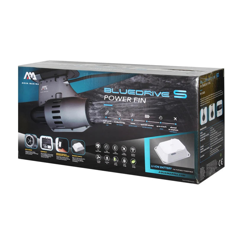 SUP Motor 2025 - AQUA MARINA BLUEDRIVE POWER FIN 12V Electric für Stand Up Paddle