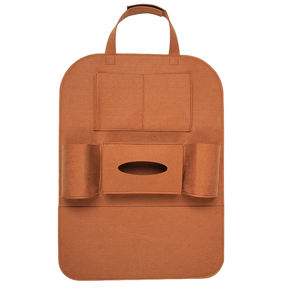 Car Seat Back Storage Bag Multifunctional Adjustable Backseat Storage Bag High Capacity Storage Bag Inside Seat Back Bag