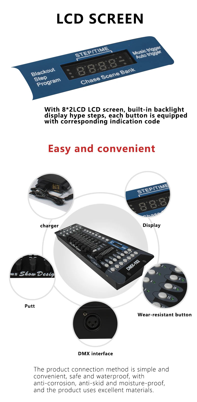 DMX SHEHDS 1024 Controller/192 Console Für Par Lighting Moving Head Light Internationaler Standard DJ Disco Hochzeiten Konzerte