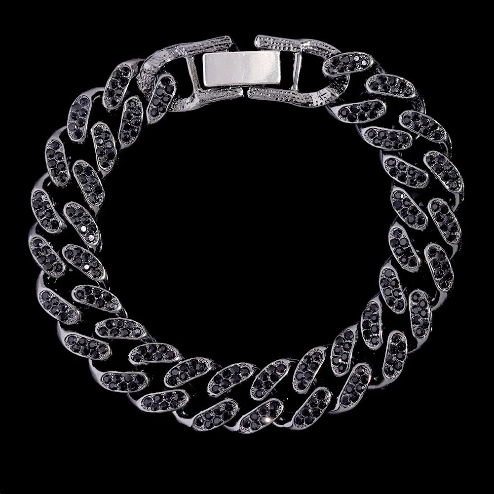 Luxus Voll Strass Große Tennis Kette Armbänder 2025 - Frauen Männer Fashion Bling - Iced Out Quadrat Kristall Armband Hand Schmuck Premium