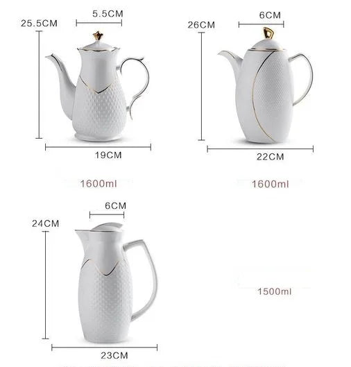 Care Porzellan Thermos Großkapazität-Kapazität 1L Mund 6cm