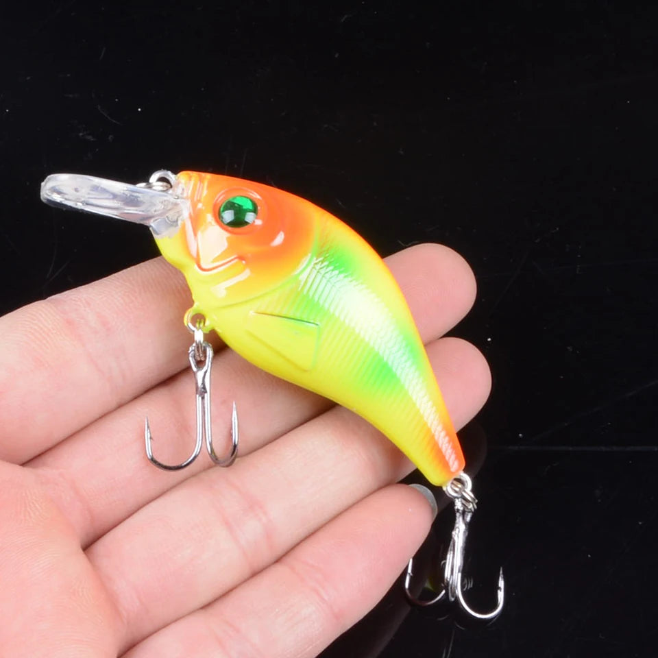 TQEXSZ Minnow Sinkend - 7,5cm 10,2g 3D Augen Wobbler