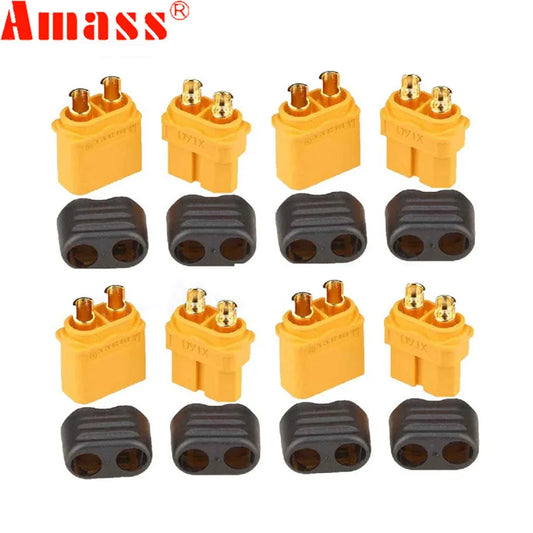 U Angel XT60 Plus Steckverbinder - 10er Pack 5 Paar Nylon