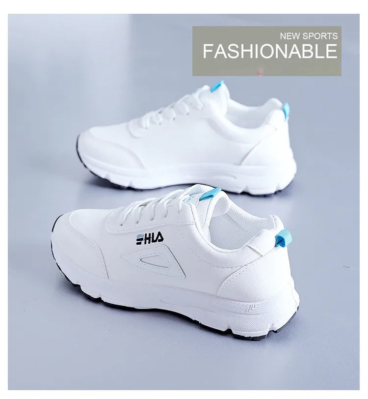 White Shoes for Women Sneakers 2024 Breathable Women's Sports Shoes Outdoor Walking Flats Woman Spring Casual Shoe Lady Sneaker
