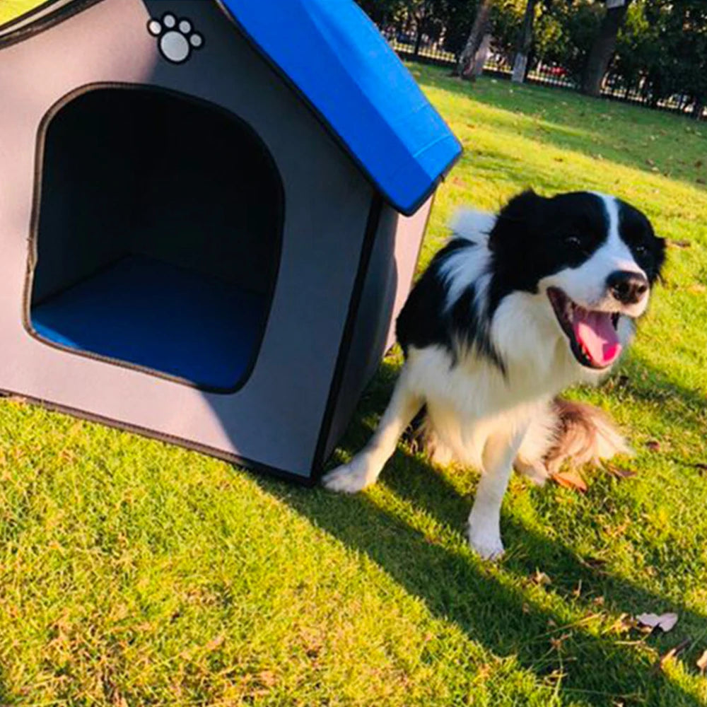 Medium Dog Kennel Outdoor Waterproof Soft Comfortable Pet House Chew Proof Removable Small Dog Bed Pet Sleeping Mat Portable