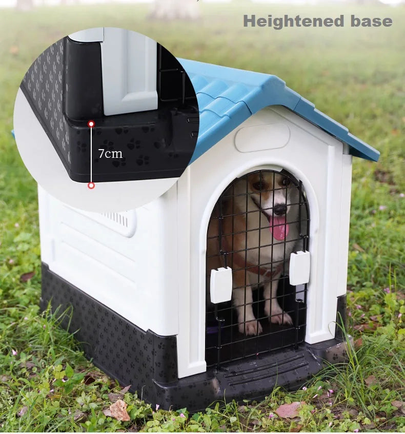 Dog House For Large Dogs Dog Bed Four Seasons Outdoor Washable Removable Pet Cat Bed Winter Warm Kennel Pet Supplies Plastics