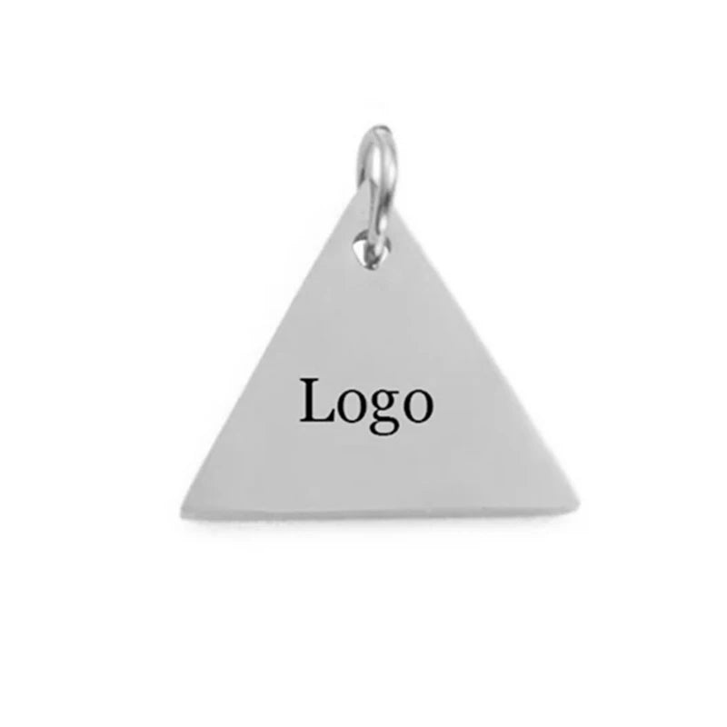 Edelstahl Gravur Anhänger Set 2025 - 5 Stück DIY Schmuck Herz Stern Dreieck Schmetterling