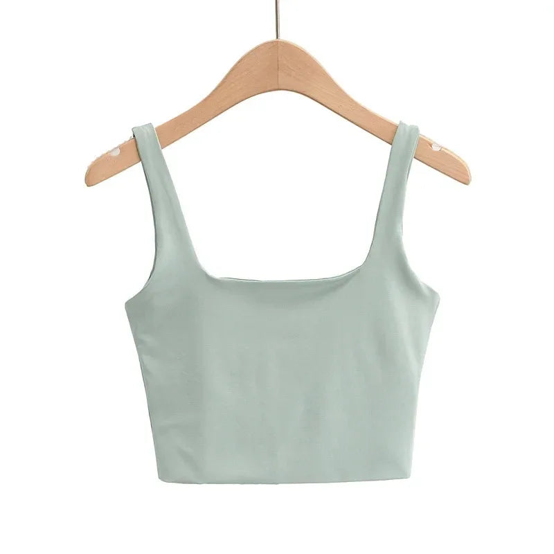 Dozw DF-5469 Sexy Ärmelloses Top - Größe M Kurz Elastisch
