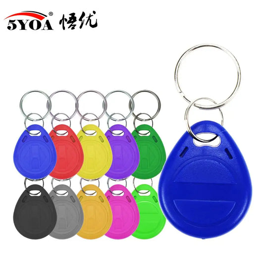 RFID-Tags 2025: 10 Stück EM4305 125Khz Schlüssel Kopie Wiederbeschreibbar - T5577 Keyfobs RFID Tag Ring Karte Proximity Token Zugang