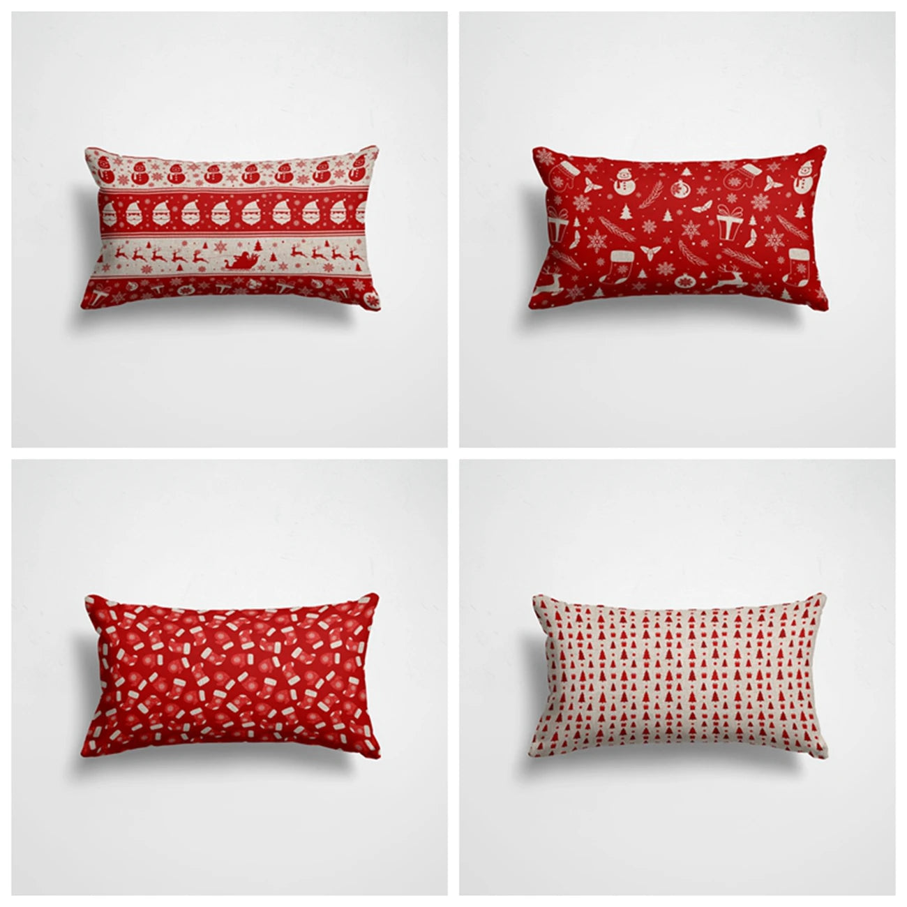 2022 Happy New Year Merry Christmas Xmas Pillow Cover 30X50 Boho Decor Decorative Pillows for Sofa Tree Red Party Decorations