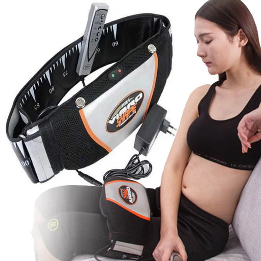Electric Men Slimming Belt Women Fat Burning Leg Waist Foot Massager Massage Belt Machine For Back Heat Vibrating Modelling