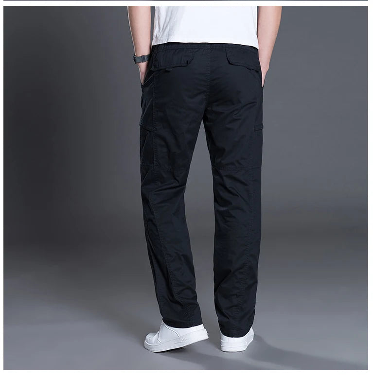 Herren Hosen 2025 - Summer Autumn Fashion Cotton Long Pants Straight Joggers Plus Size