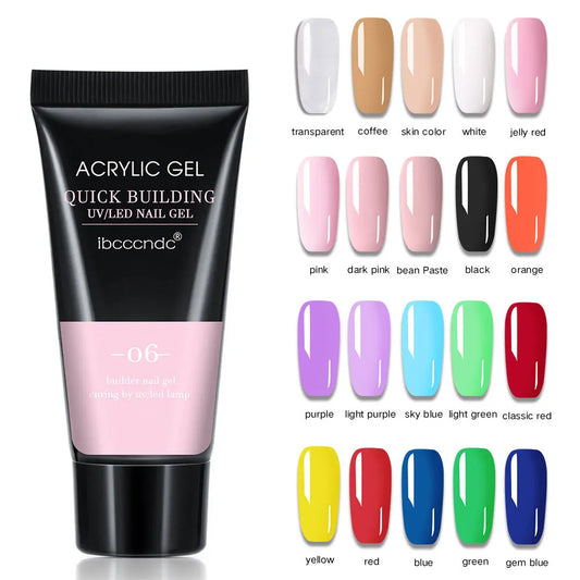 Nagel-Gel 2025: 30ml Acrylic-Hard Crystal-Clear - UV LED Collection