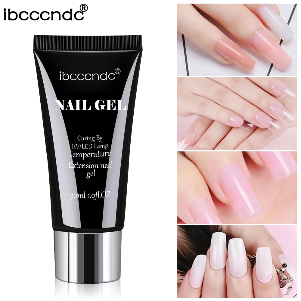 Semi-permanent Gel for Nails Poly Nail Gel Polygels Uv Led Nail Lamp Manicure Extension Material Acrylic Polish temperature