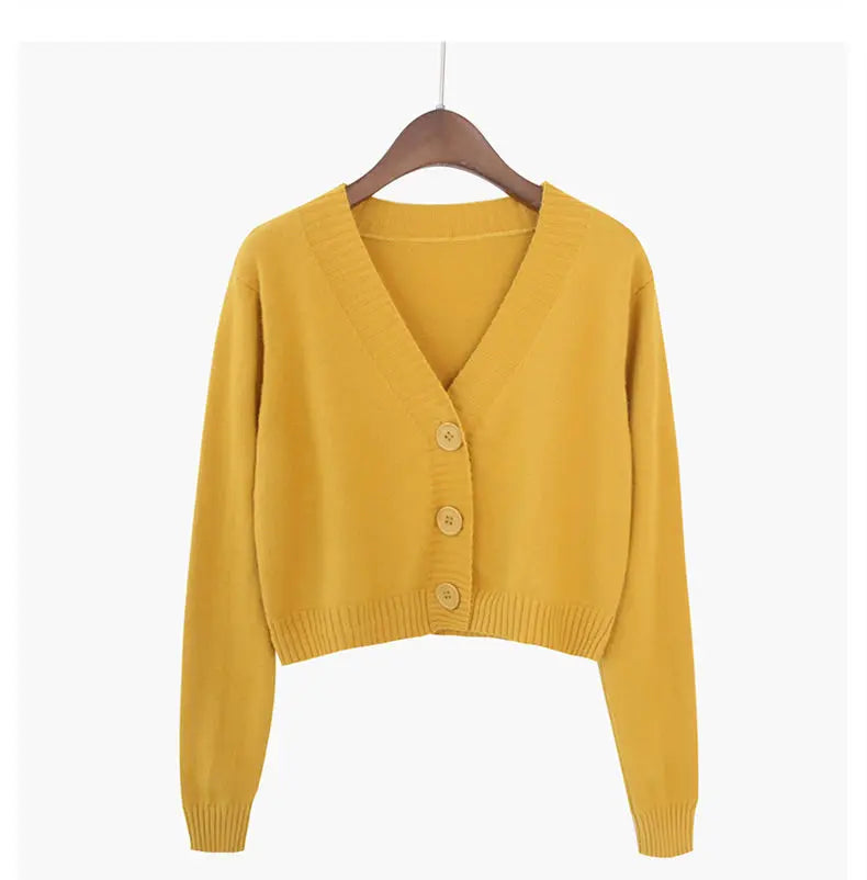 Nevettle Cropped Cardigan V Neck - Länge 4 bis 16 Zoll Gewicht 120 bis 220 g pro Quadratmeter Farbe Grün Blau