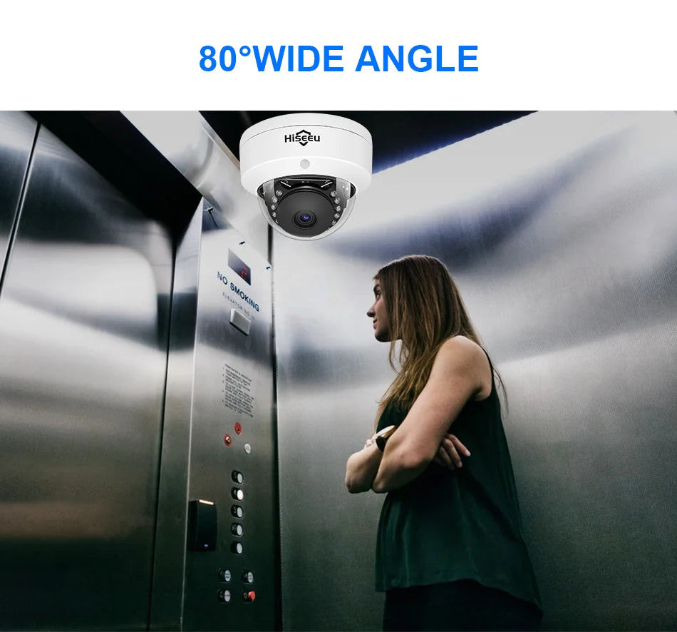 Überwachungssystem 2025: Hiseeu 4CH 5MP POE Dome IP Camera System Kit - Video Surveillance Set Night Vision Home Outdoor Waterproof Security Camera Set POE Collection