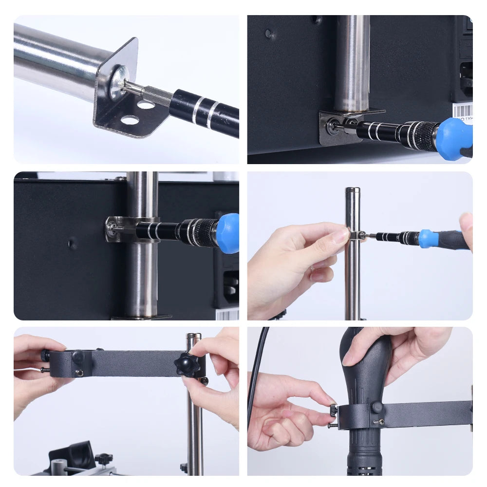 YIHUA 853AAA 1200W Preheating Station PCB Preheater Soldering Station BGA Rework Station Soldering Iron Heat Gun Welding Station