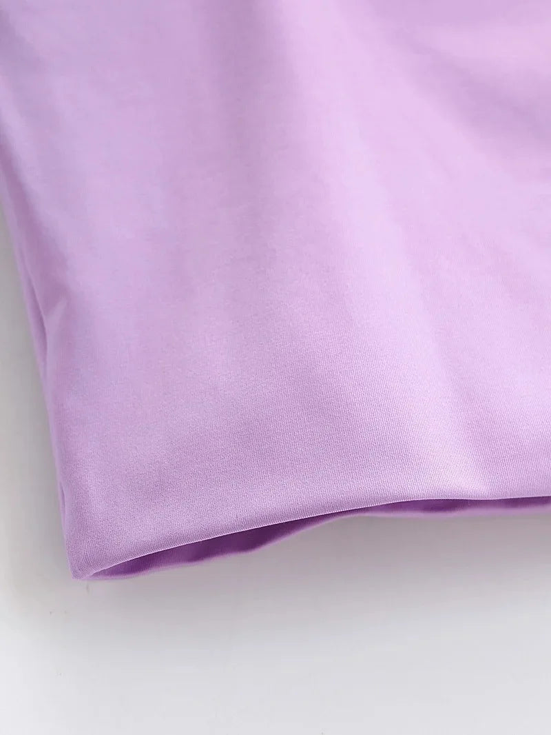 Dozw DF-5469 Sexy Ärmelloses Top - Größe M Kurz Elastisch
