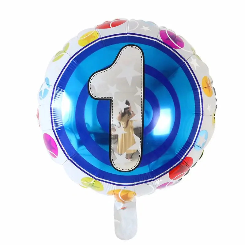 Disney 40C-SZ-2 Zahlenfolie 18Inch Blau - 10er Pack
