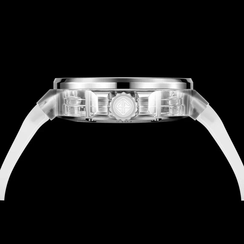 Haofa k9 watermelon crystal watch luxury skeleton tourbillon watch sapphire glass