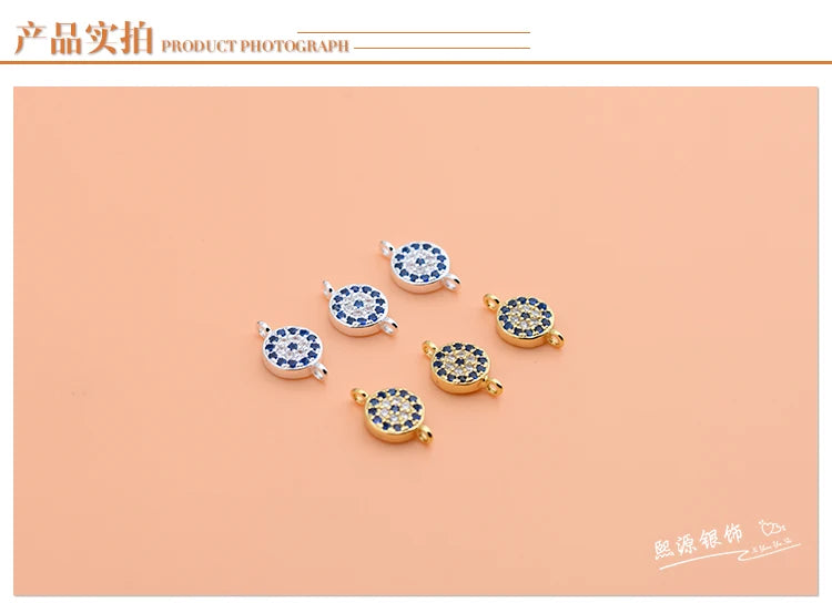 FineFashion DZ106 Blaue Zirkonia Doppelring - 925 10mm