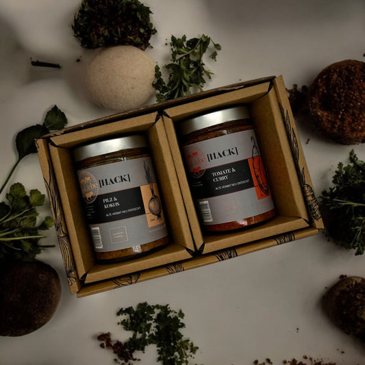 Cutie de degustare ElseLiebe - 2 tipuri de sos de carne tocată, 2 borcane