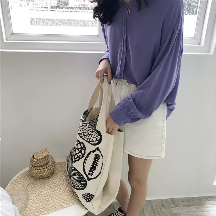 Frauen Canvas Schultertasche Blattmuster Damen Große Einkaufstaschen Eco Baumwolle Leinenstoff Große Handtasche Cute Books Tote Für Mädchen