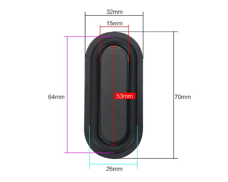 GHXAMP 2PCS Bass Passive Radiator Vibration Membrane Rubber for Auxiliary Low Frequency Subwoofer Protable Speaker Home-made DIY