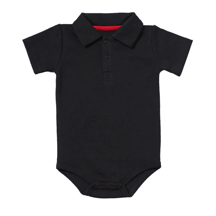 Sommer-Baby-Jungen-Mädchen-Romper Turn-down-Kragen-Neugeborenes-Baumwoll-Kleidung-Jumpsuit-für-0-2Y-Toddlers-Bebe-Outfits