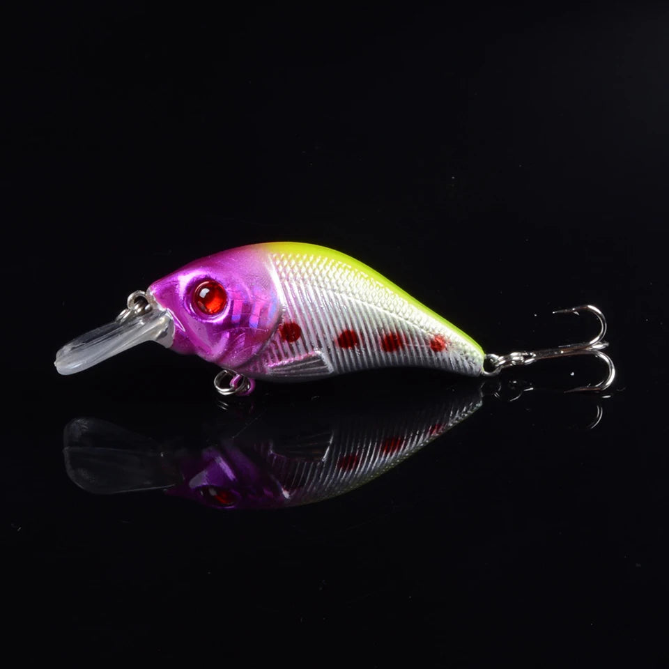 TQEXSZ Minnow Sinkend - 7,5cm 10,2g 3D Augen Wobbler