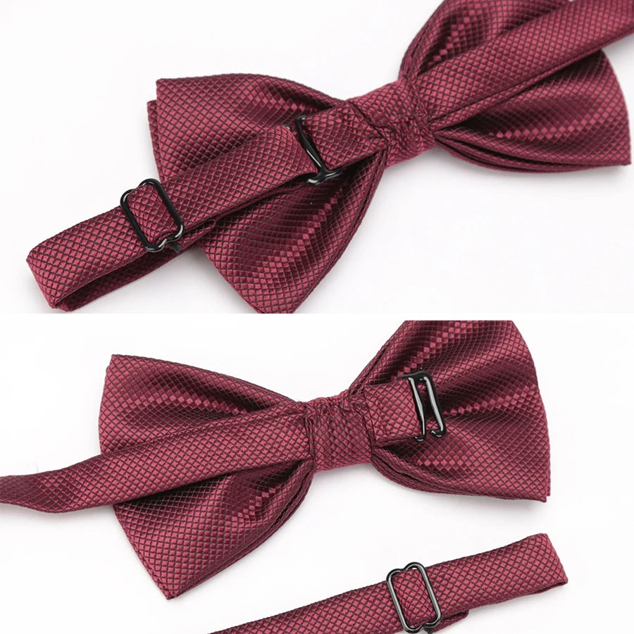 Mens Tie Set Bowtie Cravat Cufflinks Fashion Butterfly Party Wedding Bow Ties for Men Girls Candy Solid Color Bowknot Wholesale