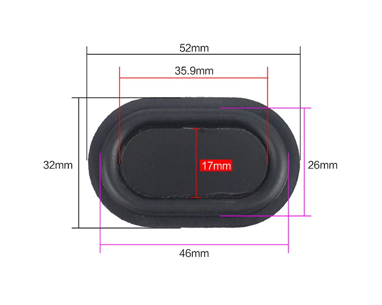 GHXAMP 2PCS Bass Passive Radiator Vibration Membrane Rubber for Auxiliary Low Frequency Subwoofer Protable Speaker Home-made DIY