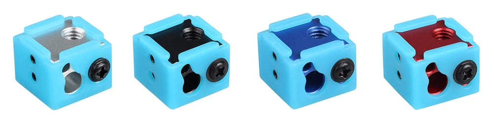 LERDGE Aluminium Heat Block For J-head Extruder HotEnd 3D Printers High Temp Silicone Socks Parts BP6 Heating Block Accessories
