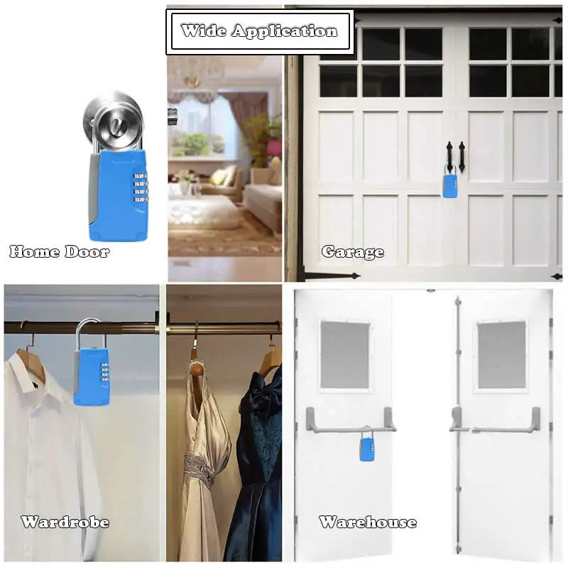 Schlüsseltresor 2025: High Quality Hidden Key Safe Box 4-Digital Password Combination Lock Hook Mini Metal Collection