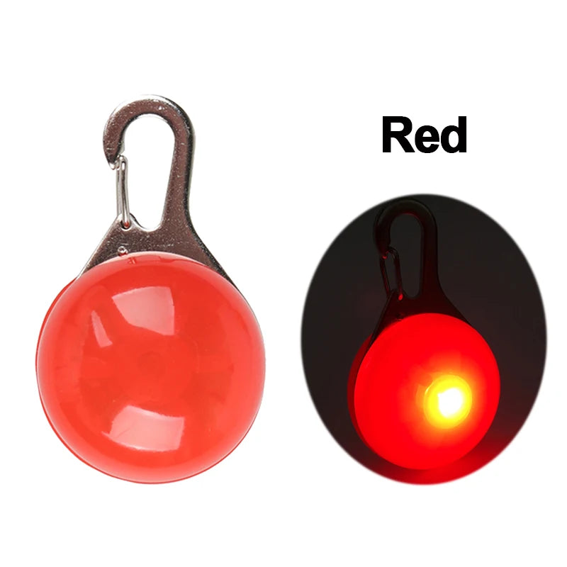 YUDODO Nylon LED Haustier Hund Halsbänder 2025: Nacht Sicherheit Blinkend Leuchtend Fluoreszierend - Tiere Hund Leine XS-XL 7 Farben Alle Jahreszeiten