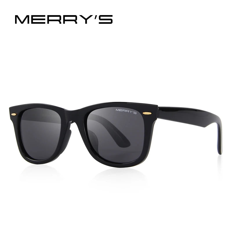 MERRYS DESIGN Herren/Frauen Klassische Retro Nieten Polarisierte Sonnenbrille 100% UV Schutz S8140