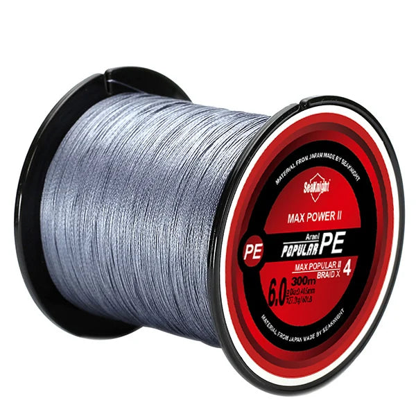 SeaKnight Marke TriPoseidon Serie 4 Stränge 300M PE Geflochtene Angelschnur 8-60LB Multifilament Angelschnur Glatt Karpfen Angeln