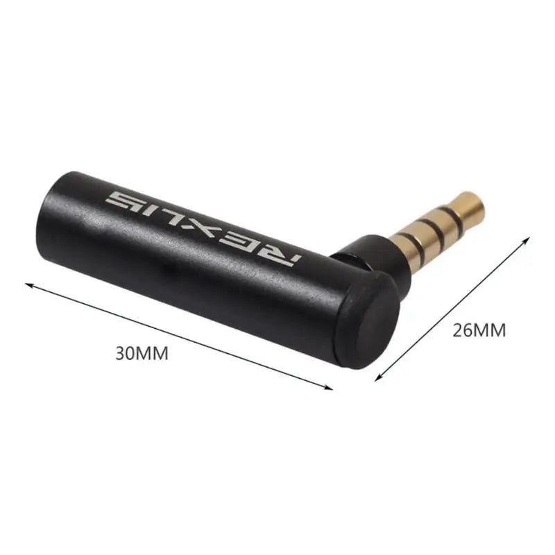 REXUS 90 Degree Right Angled 3.5mm Male To Female Audio Converter Adapter Connector L Type Stereo Earphone Microphone Jack Plug
