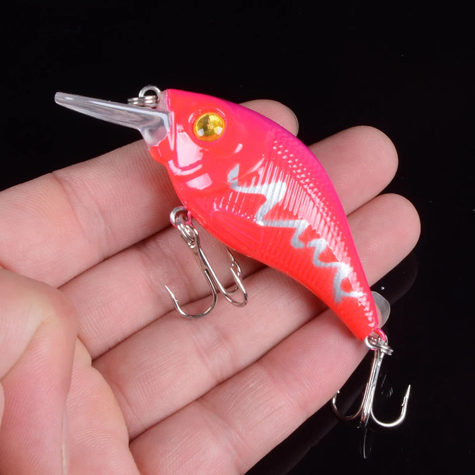 TQEXSZ Minnow Sinkend - 7,5cm 10,2g 3D Augen Wobbler