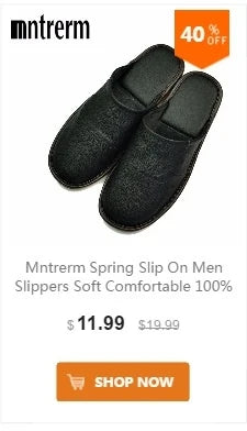 Neue Leder Hausschuhe Männer Heim Einrichtung Innen Boden Klassisch Schuhe Casual Slides Leder Sandalias Zapatos Hombre