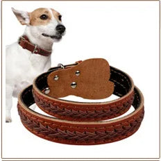 Personalisiert Hund ID Halsband Echtes Leder Kleine Mittlere Hunde Katze Halsband Anpassen Haustier Name Und Telefonnummer Kostenlose Gravur