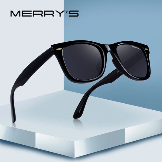 MERRYS DESIGN Herren/Frauen Klassische Retro Nieten Polarisierte Sonnenbrille 100% UV Schutz S8140