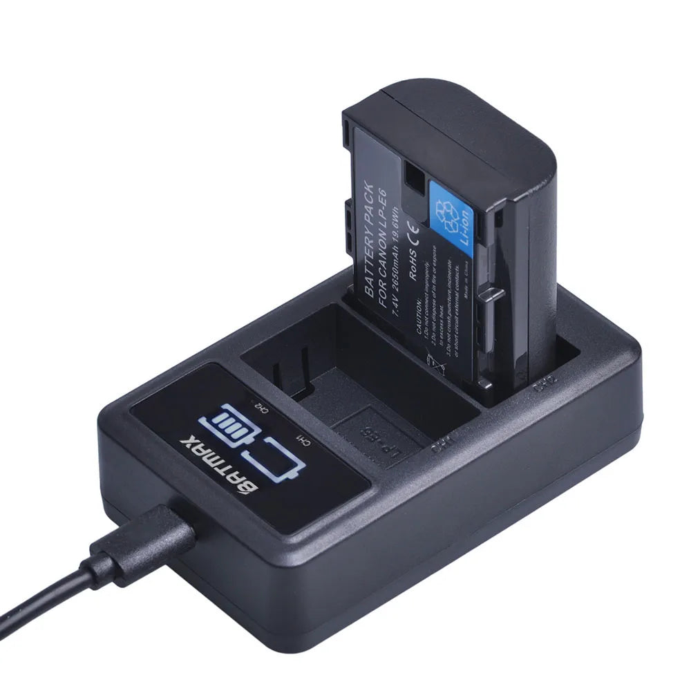 Batmax LP-E6 Hochkapazität Akku - 2650mAh 7.4V Canon
