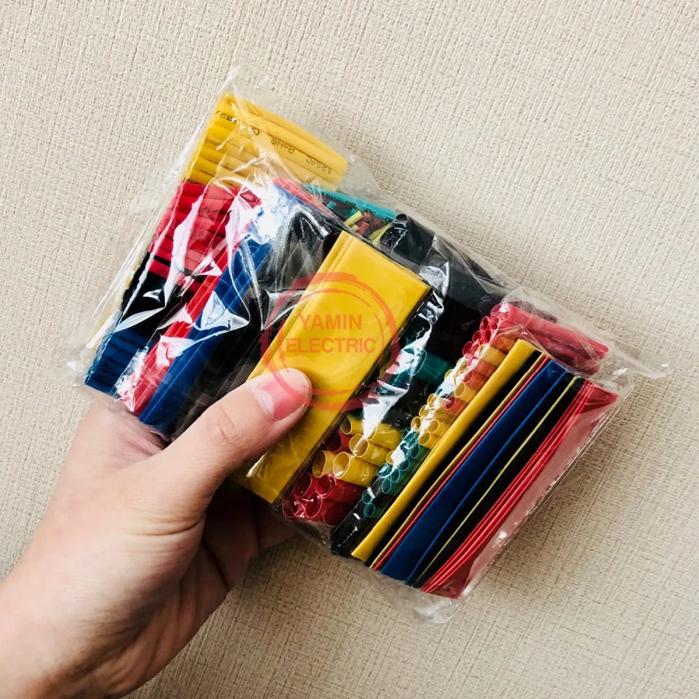 328Pcs Sleeving Wrap Wire Car Electrical Cable Tube kits