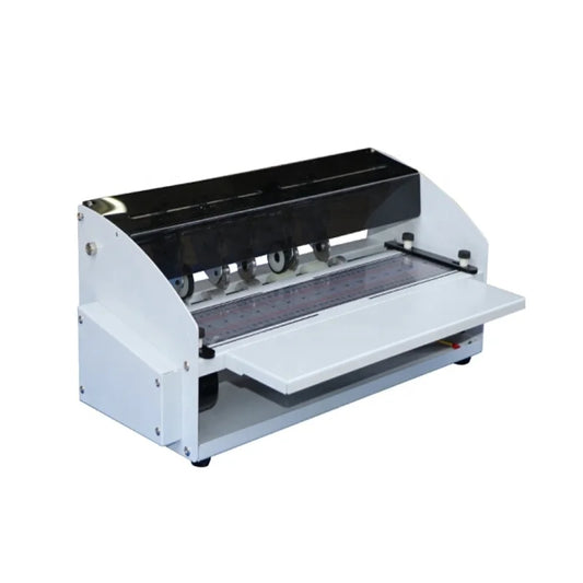 SH500 Desktop Electric Paper Creasing Machine 470mm/18'' Width With Cutting Blade for Paper Processing