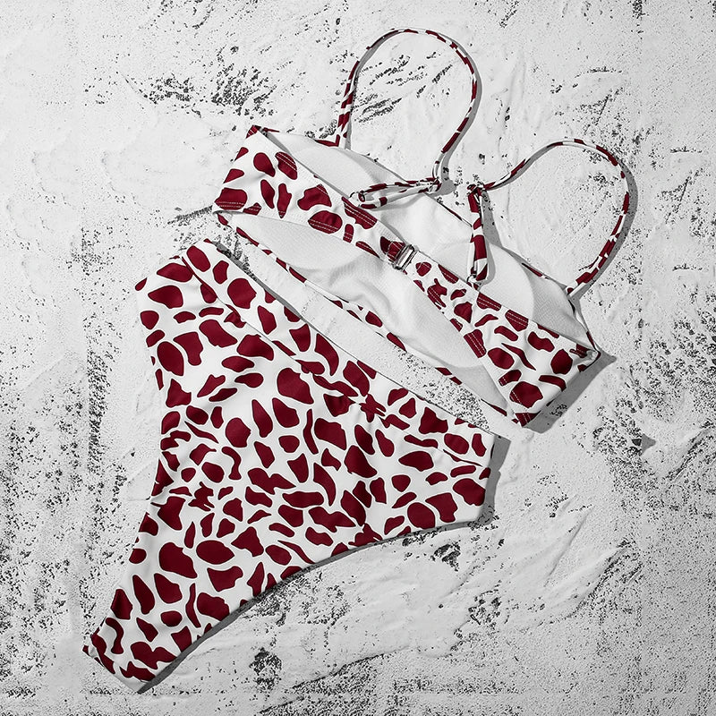 Bikini-Set: ZTVitality Elegant Bikinis Solid Push Up - Gepolstert BH Träger High Waist Schwimmanzug Damen Schwimmbekleidung Frauen Biquini Collection