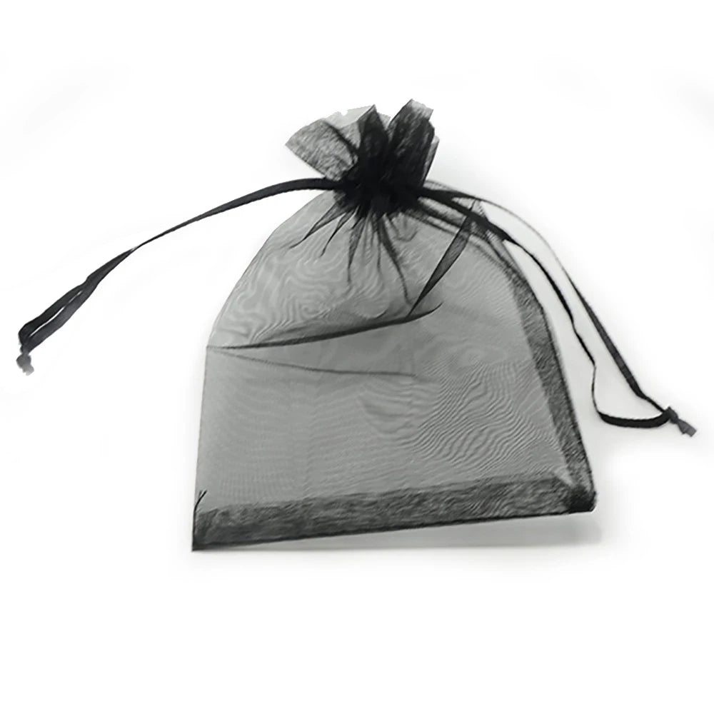 Organza Beutel Set 2025 - 100 Stück 24 Farben Aufbewahrung Back to School Organisation