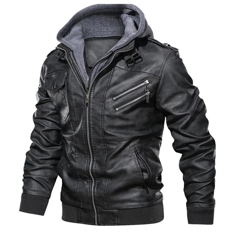 KB Neue Leder Jacke - Herbst Casual, PU, EU Größe SA722
