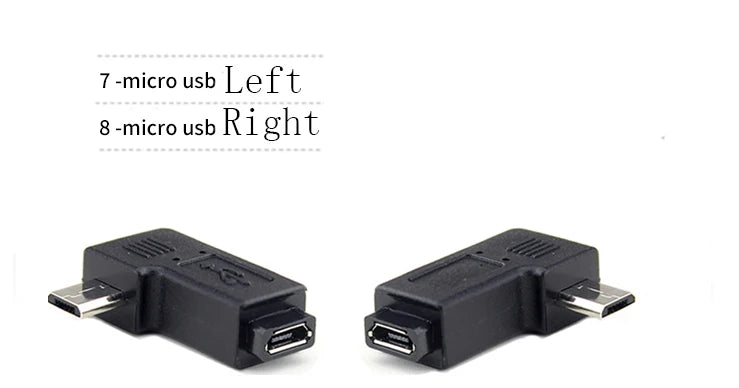 USB-Adapter 2025 - 90° Winkel Mini USB zu Micro USB Back to School Tech Zubehör
